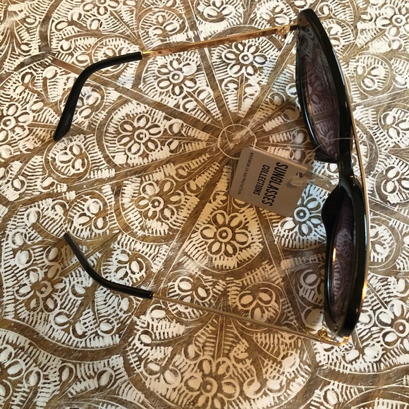 Brand New Black & Gold Chic Sunglasses - Picture 4 of 8